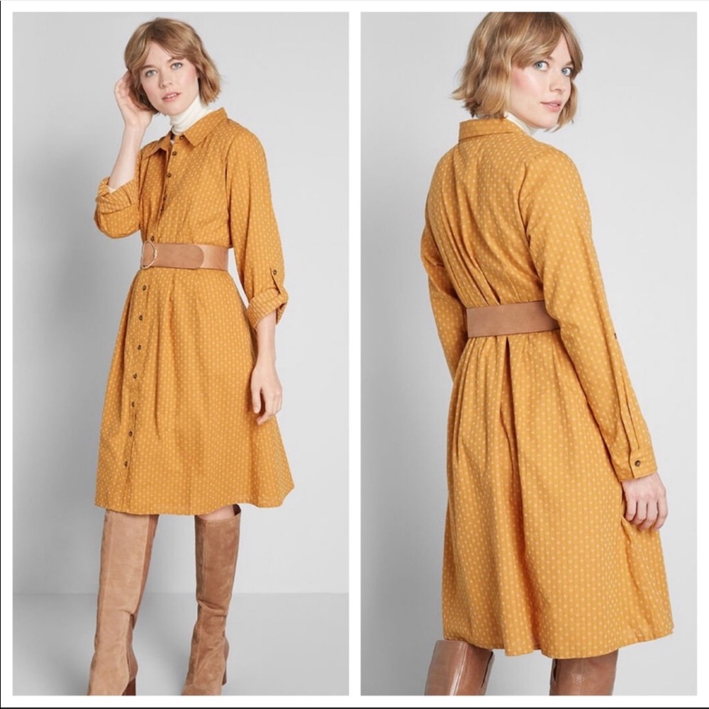 ModCloth Broadcast-or Coordinator Shirt Dress
